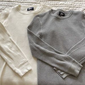 Bundle of 2 Pilgrim Surf Supply waffle long sleeve